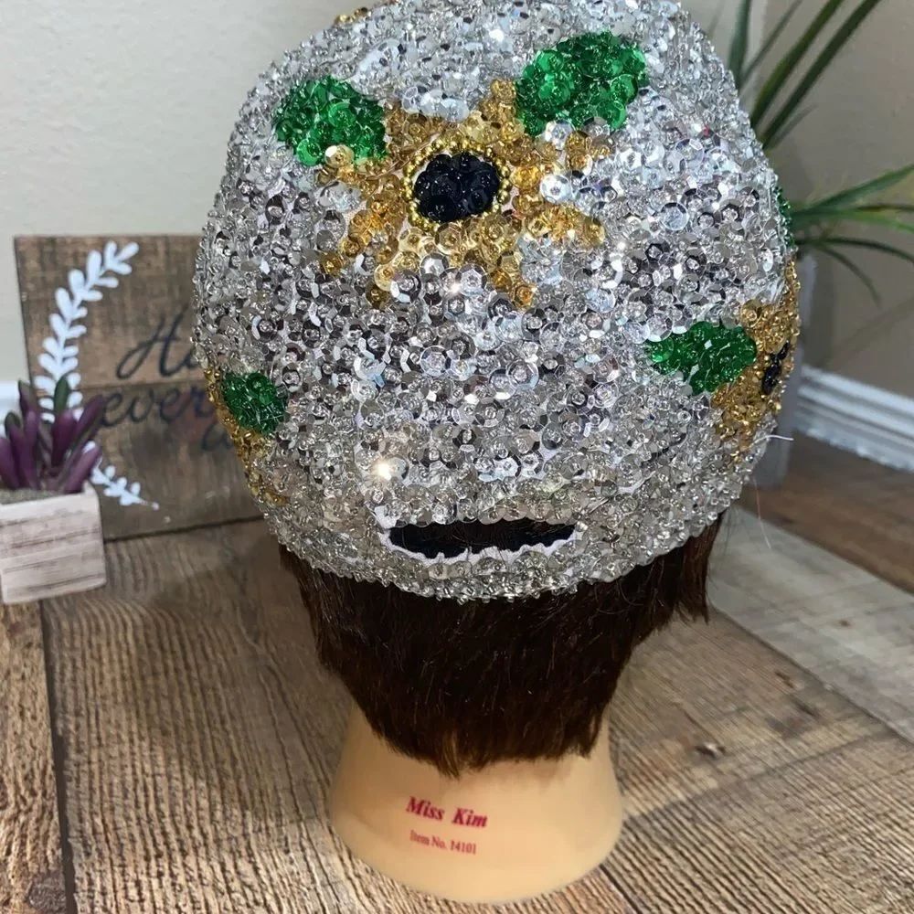 Sequin sunflower bling hat cap - Picture 5 of 7